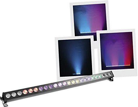BoomToneDJ ColorPix 24x3W RGB Barre de LED multicolores Noir