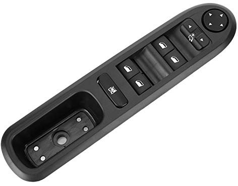 Interruptor de la ventana de encendido del coche, interruptor de control de la ventana del lado izquierdo del conductor apto para 407 6D 6C 6E 6554.ER