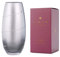 DIAMANTE Swarovski Metallic Silver Silhouette Barrel Bullet Vase with Swarovski Crystals - 25cm in gift box
