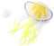 Aquarium Ornament Quallen, Simulation künstlich leuchtende Quallen Silikon Quallen Aquarium Dekoration(Gelb)