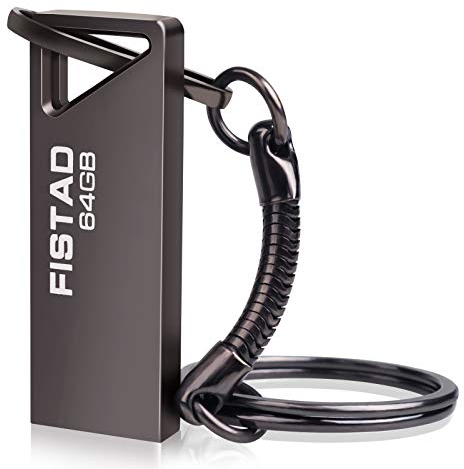 USB Stick 64GB USB 3.0 Speicherstick 64 GB Mini Flash Drive Wasserfest Pen Drive Tragbar USB-Stick 64GB für PC, Laptop, Tablet, etc (Schwarz)