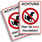 2 Stück Achtung hier ist kein Hundeklo Schild 20 x 30 cm aus stabiler PVC Hartschaumplatte 3mm keine Hundetoilette mit UV-Schutz von STROBO