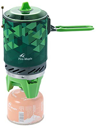 Fire-Maple Fixed Star 2 Réchaud de Camping à Gaz Ultra Léger en Métal Système de Cuisson Réchaud Randonnée 2200W Vert