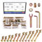 Glarks 253 M6 kit de remplacement de matériel de vis de lit pour bébé m6x25 / 35/45 / 55/65 / 75 / 85mm vis à tête cylindrique hexagonale intérieure avec rondelle d'écrou et outil pour table et ch