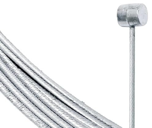 AUTOZOCO Cable freno bicicleta montaña, Cable de freno universal para bicicleta, Cable embrague moto, Cable frenado MTB, Acero inoxidable, Apto para moto y Bicicleta de montaña, 2 mm x 2 metros