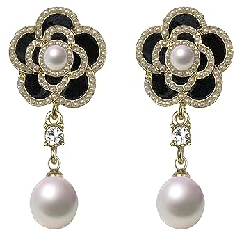 XSQD Ohrringe für Damen Schmuck Geschenk, Ohrstecker Blumen Rosenblüte, 925 Sterling Silber Nadel Ohrringe, Ohrhänger, verschönert, Geschenke für Frauen Mutter Freundin Ehefrau (Stil 1)