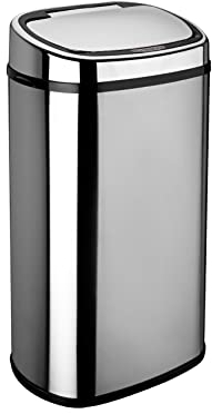 Dihl Rectangle 58L Stainless Steel Auto Sensor Kitchen Waste Dust Bin Automatic Motor Chrome