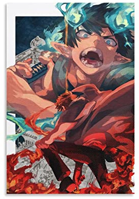 Blue Exorcist Anime-Poster auf Leinwand, Kunst, Poster, Wandkunst, modernes Familien-Schlafzimmer, Dekor-Poster, 20 x 30 cm