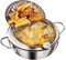 plplaaoo Frittiertopf Im Japanischen Stil, Edelstahl, Induktionsherd-kompatibel, 20cm, 2,2 Liter