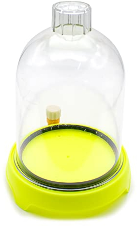 LeTkingok Cappa Di Vuoto Campana Disco Di Aspirazione, in Laboratorio Sottovuoto Barattolo Di Plastica Suono Fisica Scientifica Strumento Sperimentale