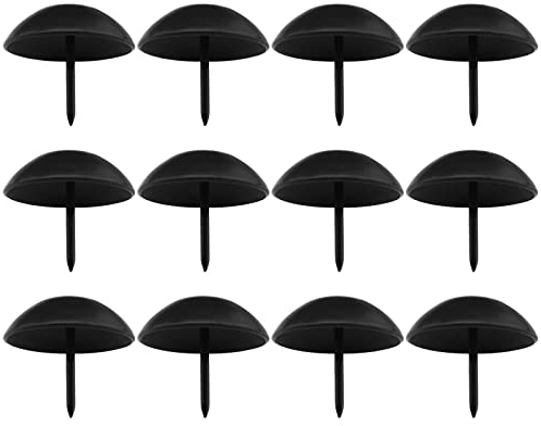 EMSea 12 Stücke Polsternägel Möbelnägel Stifte Antik Schwarz Sofanägel Haushaltszubehör für Sofabetten Zimmermannswände 30x25mm