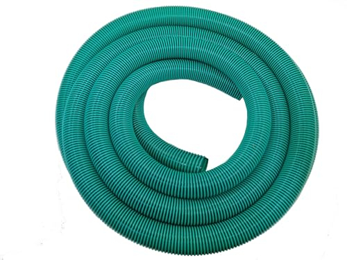 HeRo24 Tuyau d'aspiration en spirale - Tuyau de refoulement - 40 mm - Vert/transparent - 10 m