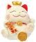 Abaodam Glückliche Katzenverzierung Kleine Katzenstatuen Kawaii-Figuren Landschaftsornamente Auto- Chinesische Glückliche Katzenfigur Dekorative Gegenstände Armaturenbrett Büro Harz