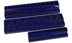 SET OF 3 MAGNETIC SOCKET HOLDERS FOR 1/4 3/8 1/2 DRIVES