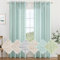 MIULEE Vorhang Gardinen Leinen mit ösen Voile Vorhänge Leinenoptik Gardinen Wohnzimmer Modern Fensterschal Kinderzimmer küchengardinen Schlaufenschal 2er Set 140x175 cm Blau