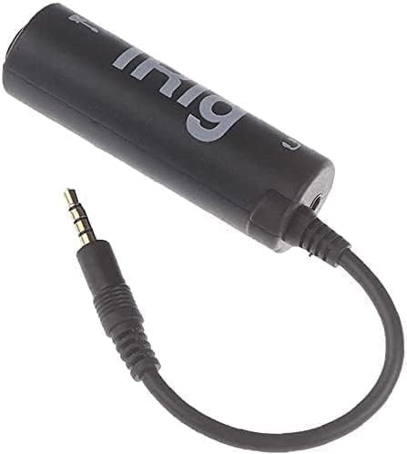 Interfaz de guitarra I-Rig Convertidor de repuesto para guitarra, interfaz de audio de guitarra, sintonizador de teléfono, adaptador de audio ligero para iPhone, iPad y teléfonos inteligentes Android,