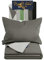 Marie´s Home Kinderbett Bezug 2-teiliges Set 100 x 135 und 40 x 60cm 1613.2353, anthrazit - Silber