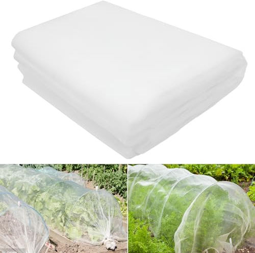 LINSOCLE Filet Anti Insecte 3x15m, Filet pour Jardin, Filet Anti-Insecte pour Potager, Maille Fine pour la Protection des Tunnels de Jardin Potager Extérieur, Plantes, Fleurs, Légumes et Fruits