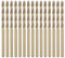 15 Pcs 1/8 Cobalt Drill Bit M35 High-Speed Steel Twist Drill Bit for Stainless Steel Hard Metal Cast Iron Plastic Wood