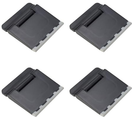 Create idea 4 Pièces Support de Clavier d'ordinateur Portable 50,5 X 48 X 7,5 mm Mini Support pour Ordinateur de Bureau Clavier Tablette Accessoires pour Ordinateur Portable Noir