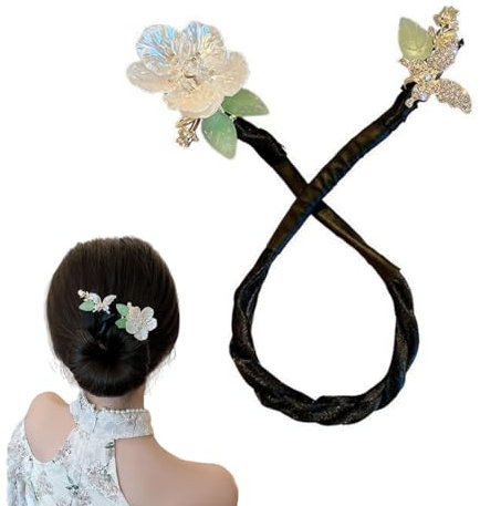 Traziewell Duttmacher Flower Flower Elegant Lazy Hair Curler Deft Bun Maker French Hair Accessories Magischer Haarknoten Former Set 0409