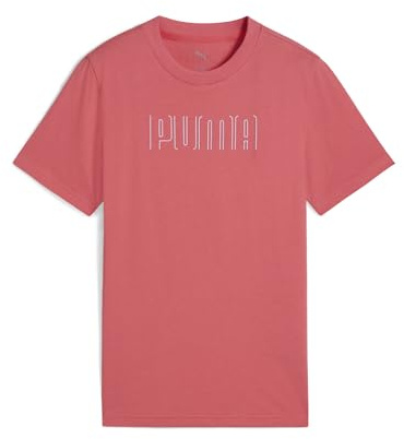 Puma Mädchen Puma Sport Graphic Tee G T-Shirts, Peach Frost,