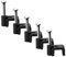 REULIN 100+ Pack Of 5mm Flat Cable Clips for Outdoor and Indoor Use, Wire Management Nail Clips For Flat RJ11 Land line Phone Cables, Speaker Wires, Modem Flat Cable (Black, 5 mm - Flat)