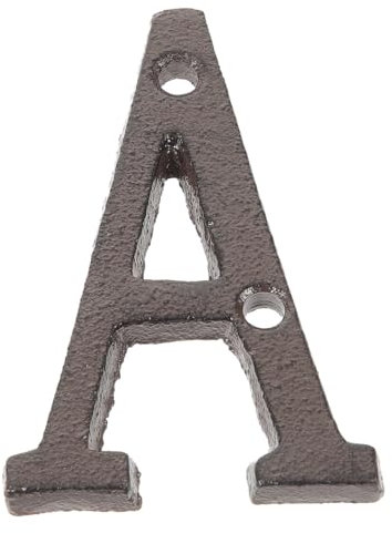 Generic Wrought Iron House Letters Door Sign House Letters for Mailbox Yellow House Numbers Mailbox Letters Address Letters for Mailbox Address Plaque Home Farmhouse Decor Post Signs Black