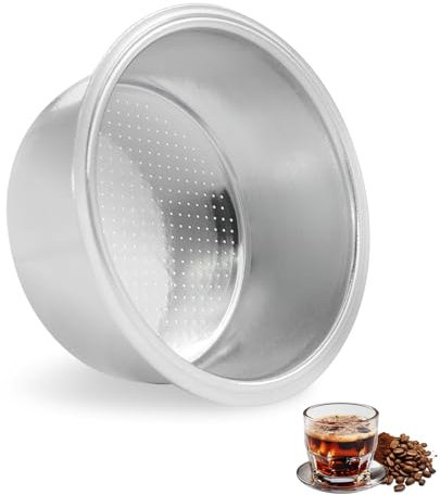 54mm Kaffee Filterkorb Sieb - 2 Tassen Druckloser Filterkorb für Sage/Breville, De'Longhi La Specialista, Rancilio Silvia Siebträger 54mm, Siebträger Zubehör für Able Brewing Kone Handle, Sinba