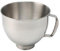 diceevil Stainless Steel Mixer Bowl, 5 QT Stainless Steel Mixer Bowl with Handle Mixing Replacement for KitchenAid 4.5/5QT Tilt-Head Mixer
