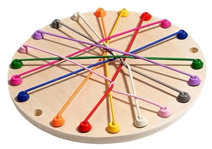 Oshhni Seil-Entwirrungsspielzeug, Seil-Puzzle-Herausforderungsspielzeug, Früherziehungsspielzeug, Brettspiel, Seil-Sortier-Puzzlespiel für Kinder, Runden