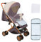 Kinderbuggy, Kinderwagen mit Sonnenschirm, Kinderwagen Zusammenklappbar, Buggy mit Liegefunktion, Kann Sitzen oder Liegen (Khaki-A)
