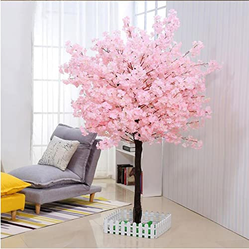 Albero di fiori di ciliegia artificiale, ciliegio piangente, finto fiore di ciliegio piante finte, fiore, albero, albero di fiori di ciliegia giapponese, albero artificiale interno 1x0,6m/3.3x2ft