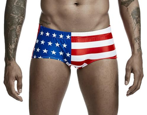 GFM® Herren-Badehose, britische Flagge, Union Jack-Muster (SWM-UJ-A)