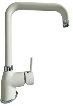 Rubinetto Miscelatore Monocomando Lavello Cucina, Rubinetto Canna Girevole ad U, Miscelatore Rubinetto Paini, Design Moderno, Rubinetto Paini Delo Bianco Antico 781Z572DB90PA