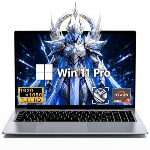 FUNYET 2026 PC Portatile 15.6 Pollici CPU R7-6800H(fino a 4.7GHz) Gaming Laptop 32GB RAM LPDDR5 1TB SSD Win11 IPS 1920×1080 Notebook con 5000mAh, Type-C, WIFI5, USB3.0, HDMI, Tastiera Retroilluminata