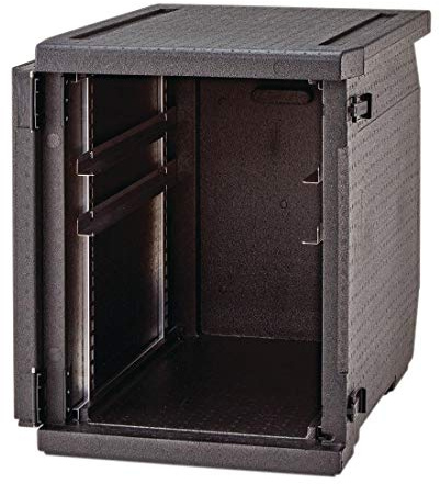 Cambro EPP CamGO Front Loader with Adjustable Rails | EPP material provides excellent thermal insulation for commercial catering, while built-in rails allow custom configurations.