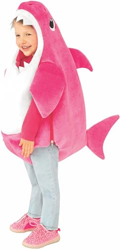 Rubie's Offizielles Mommy-Hai-Kinder-Kostüm, spielt die Baby-Haifisch-Melodie für Kleinkinder im Alter von 1–2 Jahren