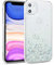 DEFBSC iPhone 11 Pro Max Case, Bling Glitter Sequin Clear Back Cover, Soft TPU Clear Shockproof Bumper Case Slim Transparent Sequins Back Cover for 6.5 inch iPhone 11 Pro Max - White