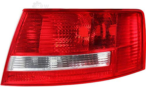 QR-PARTS Rückleuchte Heckleuchte rechts PY21W P21W ohne Lampenträger für Model A6 4F2 C6