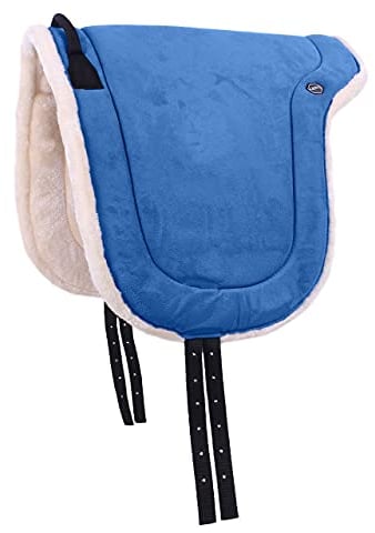 Reitpad Pferd Bareback Pad 19 mm | Sicherer Halt | Komfortables Reiten | Praktische Größe, Größe:WB, Farbe:Sky
