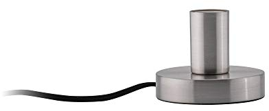 Paulmann 79759 Neordic Tischleuchte Haldor rund max. 20 Watt Tischlampe Eisen gebürstet Nachttischlampe Metall Leselampe E27