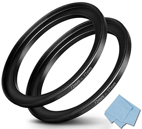 72-77mm bagues de Conversion pour Objectif d'appareil Photo 72 mm à 77 mm Lot de 2