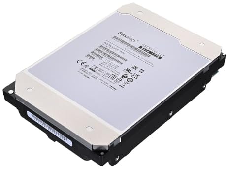 Synology HAT5300-12T Festplatte, 12 TB, 8,9 cm (3,5 Zoll), SATA (SATA/600) | 7200 U/min HDD mit 274 MB/s Übertragung und SATA-III für Synology NAS, Enterprise-Server und 24/7-Speicher