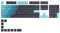 Glorious Gaming 114x GPBT-Keycaps - Cherry-Profil, äußerst widerstandsfähiger PBT-Kunststoff, optisch EIN Blickfang, überragende Akustik, Lichtecht, US Layout - Celestial Ice