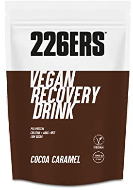 226ERS Vegan Recovery Drink, Muskelregenerationspulver, Schokolade 1 kg | 22 g pflanzliches Eiweiß pro Portion, regeneriert Glykogen und Muskeln nach Anstrengung, glutenfrei, laktosefrei, zuckerarm