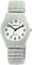 Adrina Damen-Uhr Edelstahl Zugarmband grau grün große Ziffern Länge 18 cm Durchmesser 34 mm Breite 18 mm Geschenke für Frauen