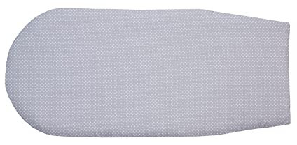 ULLENBOOM ® Einlage für Babynestchen 35 x 75 cm Graue Sterne (Made in EU) - bequeme Polsterung für das ULLENBOOM ® Babynestchen (Cocoon), aus Baumwolle & Polyester, bis 30 °C waschbar
