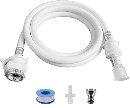Tragbare Waschmaschinenschläuche, geeignet für Doppelwannen-Waschmaschine, Mini-Waschmaschine (Schnellverbindung) (PVC, 3 Meter)