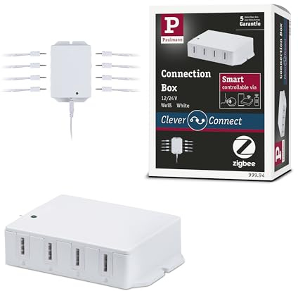 Paulmann 99994 Möbelleuchte Clever Connect Zubehör Connection Box Smart Home Zigbee Tunable White Weiß Arbeitslicht Küchenlampe Kunststoff